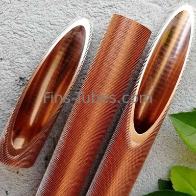 DELLOK หลอดทองแดง อุลามินิอุมลูมิเนียมปีกระเหยอากาศเย็น หรือทองแดงสกัดเหล็ก extruded ทองแดงล่างปีกหลอด