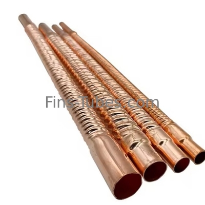 DELLOK ผนัง 0.96 มิลลิเมตร อลูมิเนียม Fin ท่อกับท่อ 4 มิลลิเมตร-15 มิลลิเมตร