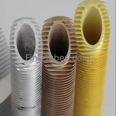 DELLOK OD63.5mm อลูมิเนียม Fin Tube ด้วยความทนทาน / ระยะยาวเย็นถึง 300 ° F