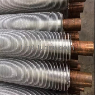 DELLOK ความต้านทานต่อการกัดกร่อน หลอดอัลลูมิเนียม Fin Tube ความยาวที่ปรับปรุง