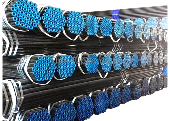 DELLOK การทาสีดํา ท่อเหล็กคาร์บอนไร้สาย Sch40 / Sch80 / Sch160 Astm A106